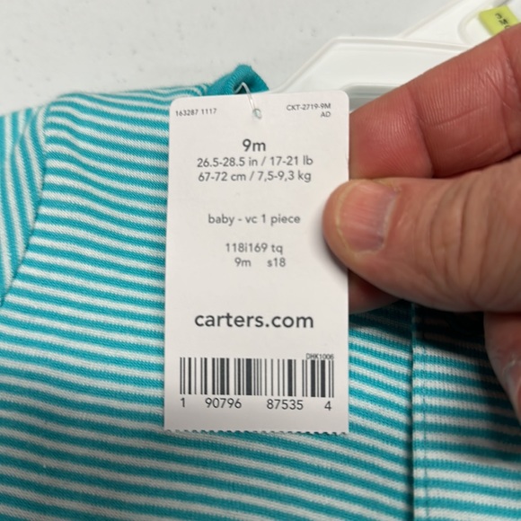 ๐ NWT ๐ Boyโs Blue Onesie w/ S.S. cutie Sailboat sz 9M - Picture 4 of 4